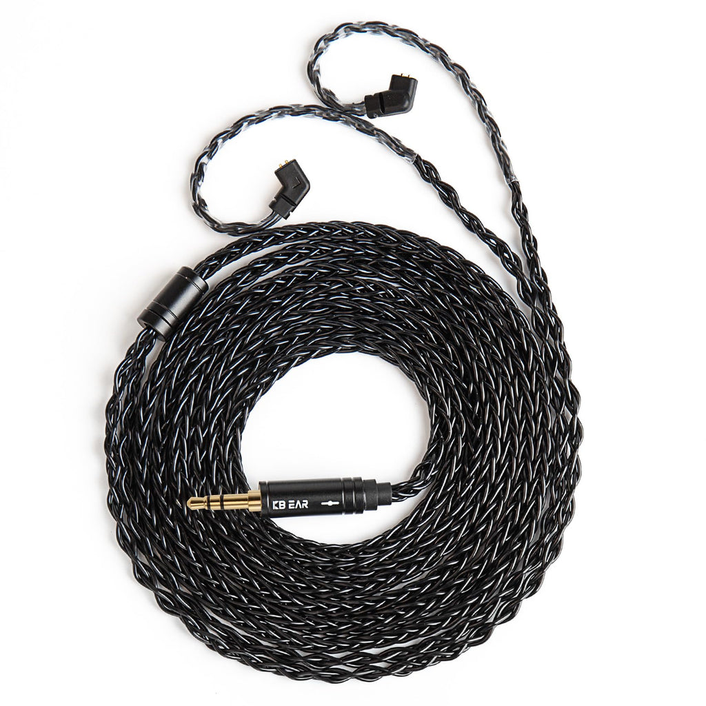 KBEAR ST16 Plus Long IEMs Earphone Cable with QDC-Type Pin for KZ ZSN/ZSN PRO /EDX PRO/ZS10 PRO/ZSN PRO X/ZS12 PRO X/ZSX/ZAS/ZVX/AS16/ZAR/DQS/ASX/D-Fi/Castor/PR2/PR3/ZEX CCA CRA/C12/C10PRO (QDC 3.5MM)