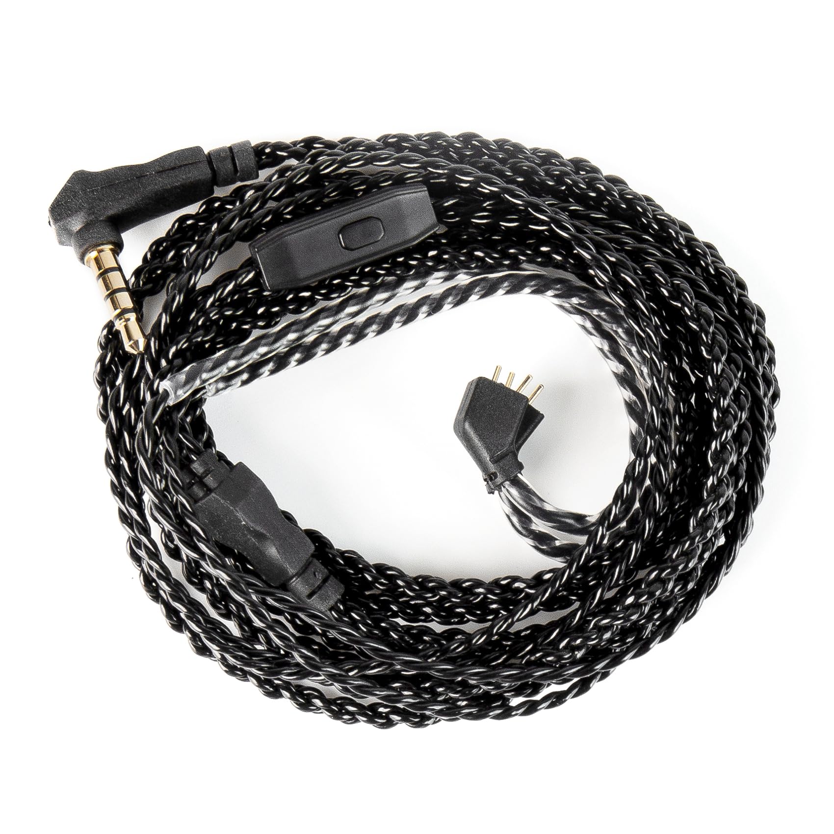 KZ ZS10 PRO Cable 2M IEM Cable in Ear Monitor Cable with 3.5mm Plug for KZ ZS 10 PRO/ZS10 PRO X/EDX PRO/ZAR/Castor/ZSN PRO/ZSN PRO X/ES4/ZSR//ZS10 PRO 2/ZS12 PRO X (3.5mm Without Mic, QDC)