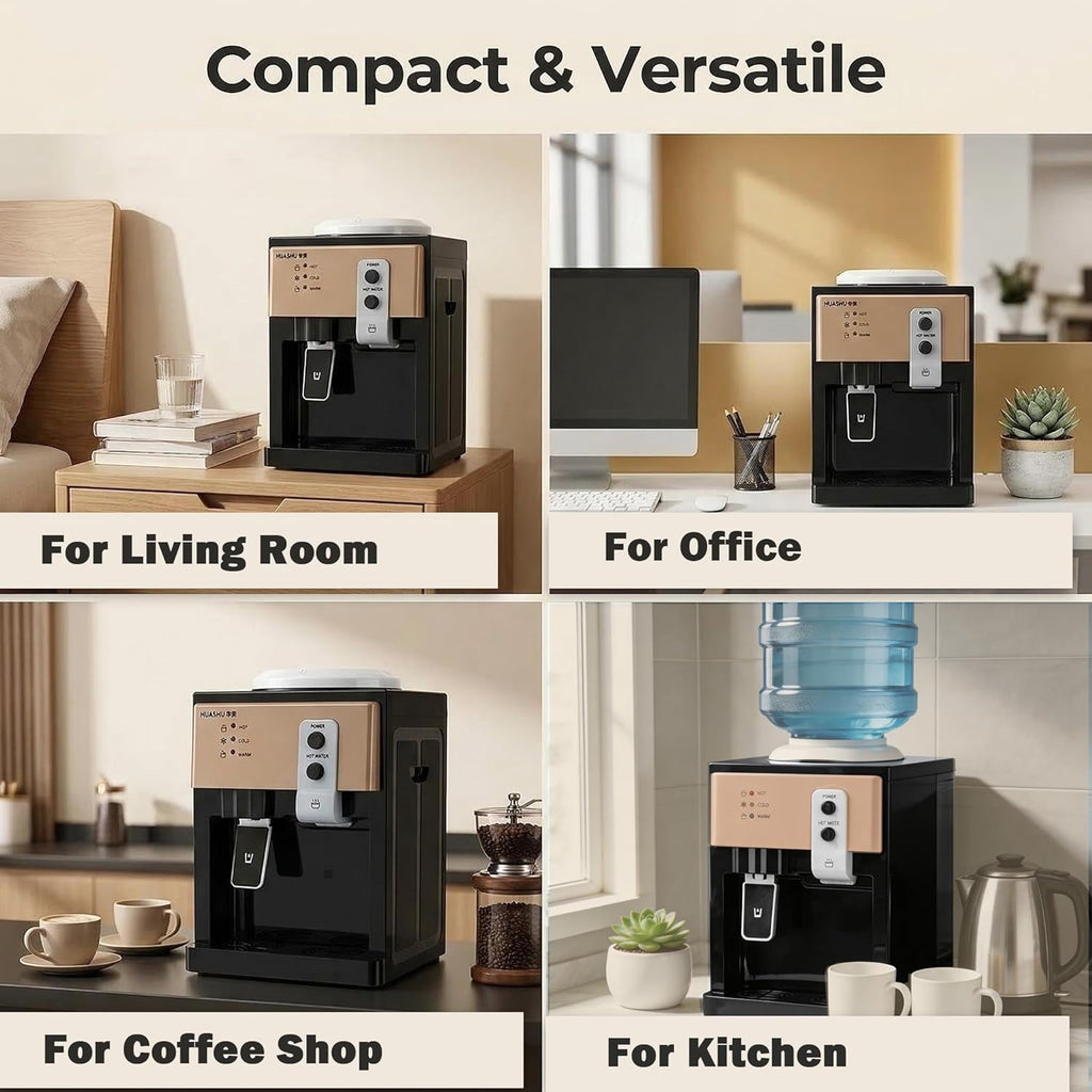 Water Cooler Dispenser 5 Gallon Bottle Top Loading Dispenser Hot and Cold Water for Offices Home