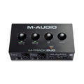 M-AUDIO M-Track Duo USB Audio Interface zum Aufnehmen, Streamen und Podcasting mit zwei XLR-, Line- und DI-Eingängen sowie einer Software-Suite