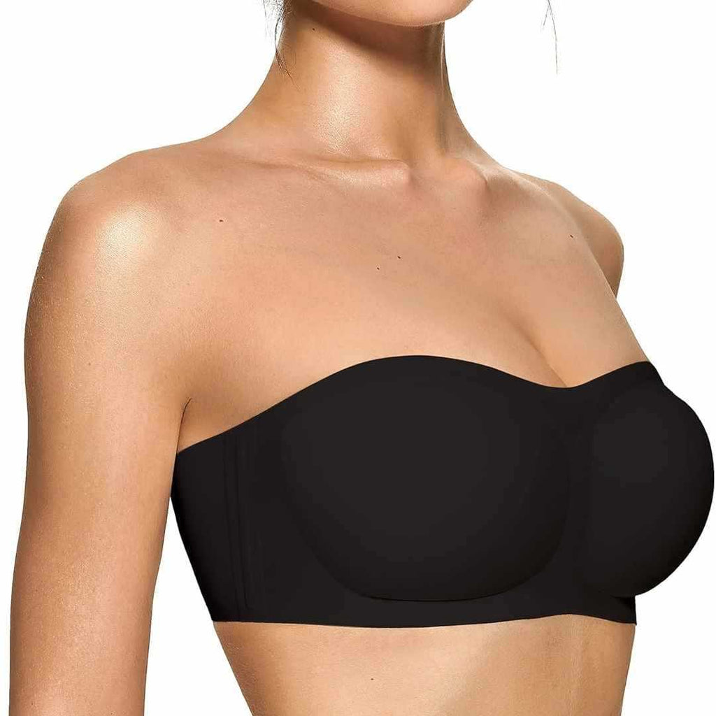 Womens Strapless Push-up Bandeau Bra