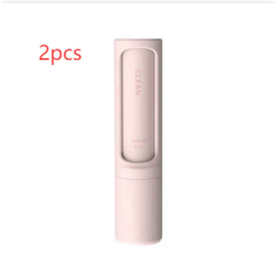 2-1 Reusable Pet Hair Remover Brush Lint Roller Portable Effective Self Cleaning Tool for Cat Dog Fur Hair Dust Removal Brush