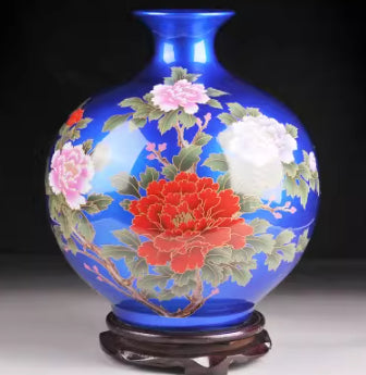 陶瓷花瓶现代时尚展示架陶瓷瓶摆件
